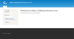 Desktop Screenshot of dukepsychneuro.com