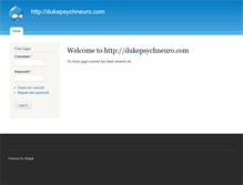 Tablet Screenshot of dukepsychneuro.com